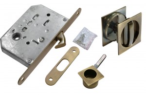 Замок для сдвижных дверей Morelli MHS-2 WC AB, бронза Замок для сдвижных дверей Morelli MHS-2 WC AB, бронза