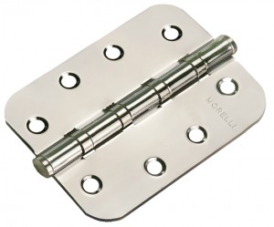 Петля дверная Morelli MS-C 100x70x2.5-4BB-SN универсальная скругленная (никель) Петля дверная Morelli MS-C 100x70x2.5-4BB-SN универсальная скругленная (никель)