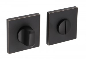 �������������� ������� Adden Bau WC SQ-003 BLACK / GOLD RIM
